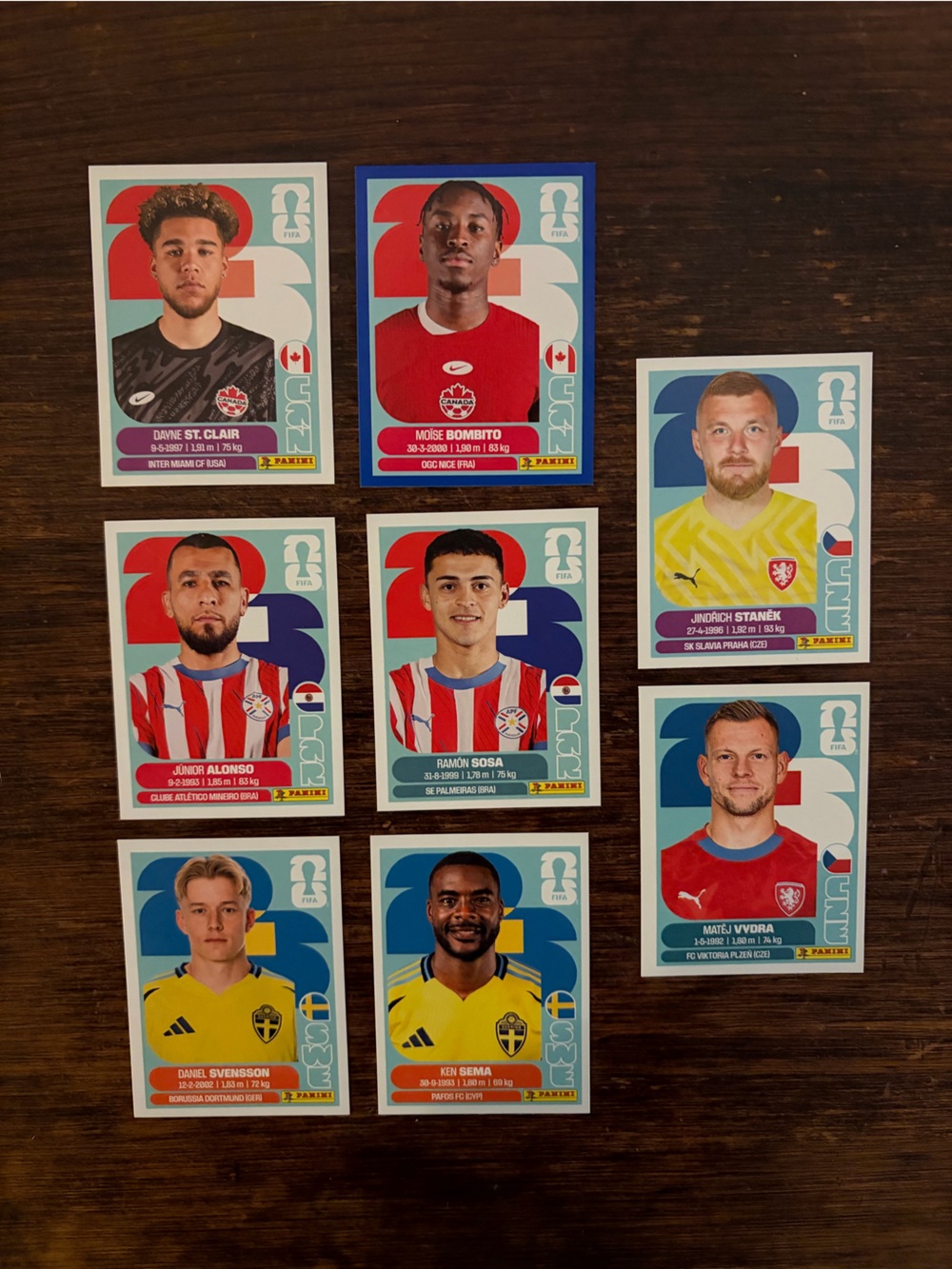 Panini World Cup Player Sticker Collection FIFA 2026